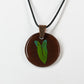 Glass Anthurium Leaf Pendant
