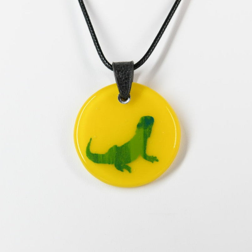 Glass Iguana Pendant