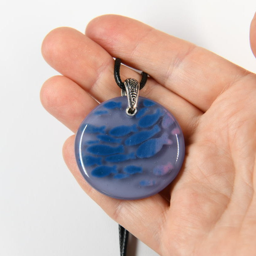 Glass School of Fish Pendant
