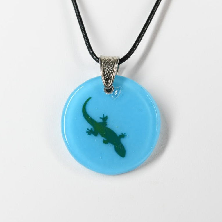 Glass Lizard Pendant