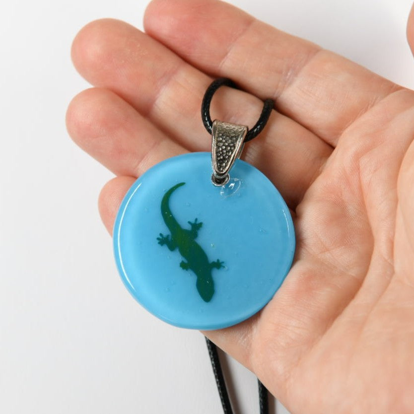 Glass Lizard Pendant