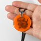 Glass Ball Python Snake Pendant