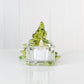 Christmas Tree Candle Holder from Upcycled Wine Bottle