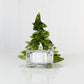Christmas Tree Candle Holder from Upcycled Wine Bottle