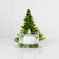 Christmas Tree Candle Holder from Upcycled Wine Bottle