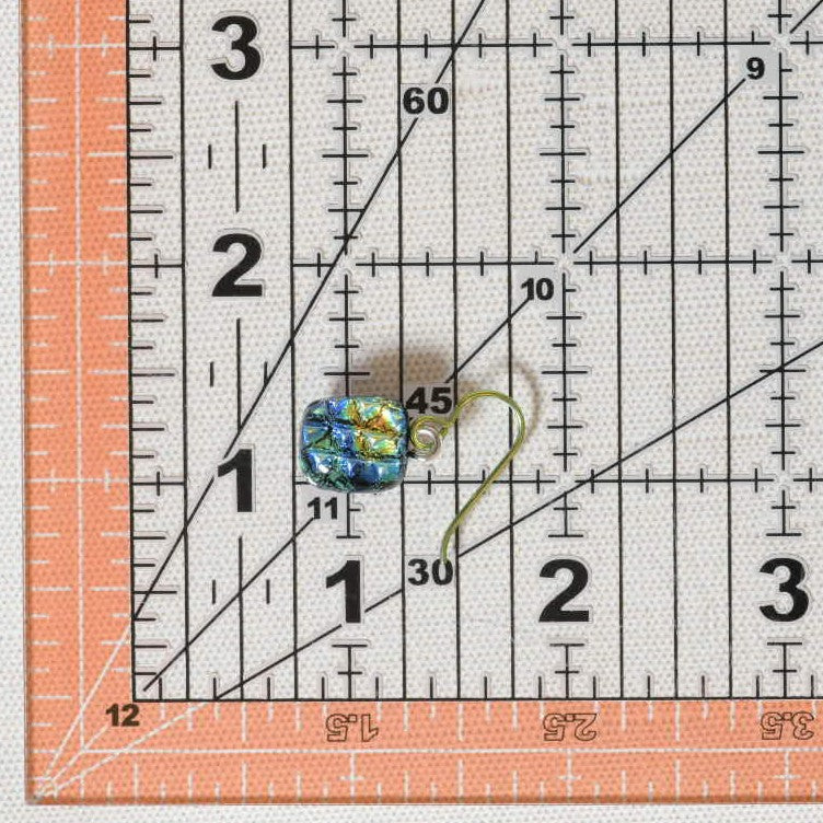 Fall Colors Dichroic Glass Earrings