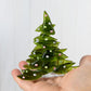 Christmas Tree Candle Holder from Upcycled Wine Bottle