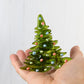 Christmas Tree Candle Holder from Upcycled Wine Bottle