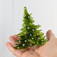 Christmas Tree Candle Holder from Upcycled Wine Bottle