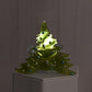 Christmas Tree Candle Holder from Upcycled Wine Bottle