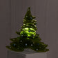 Christmas Tree Candle Holder from Upcycled Wine Bottle