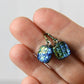 Fall Colors Dichroic Glass Earrings