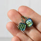 Fall Colors Dichroic Glass Earrings