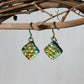 Fall Color Dichroic Glass Earrings