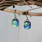Fall Colors Dichroic Glass Earrings