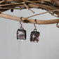 Pale Pink Dichroic Glass Bubble Earrings
