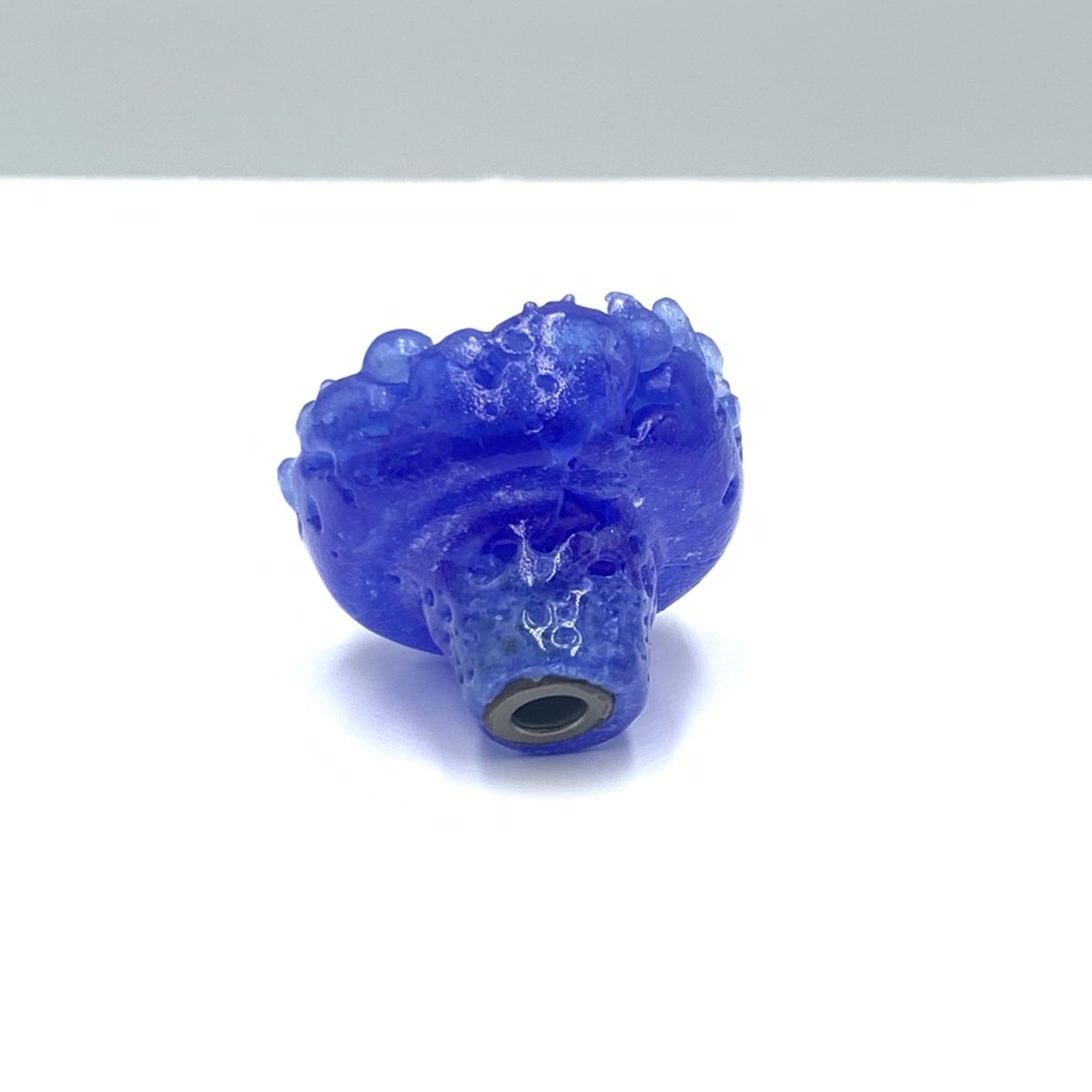 Bright Blue Recycled Glass Drawer Pull