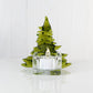 Christmas Tree Candle Holder from Upcycled Wine Bottle