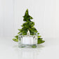 Christmas Tree Candle Holder from Upcycled Wine Bottle