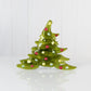 Christmas Tree Candle Holder from Upcycled Wine Bottle