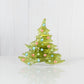 Christmas Tree Candle Holder from Upcycled Wine Bottle