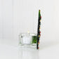 Christmas Tree Candle Holder from Upcycled Wine Bottle