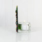 Christmas Tree Candle Holder from Upcycled Wine Bottle