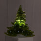 Christmas Tree Candle Holder from Upcycled Wine Bottle