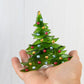 Christmas Tree Candle Holder from Upcycled Wine Bottle