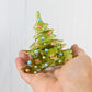 Christmas Tree Candle Holder from Upcycled Wine Bottle
