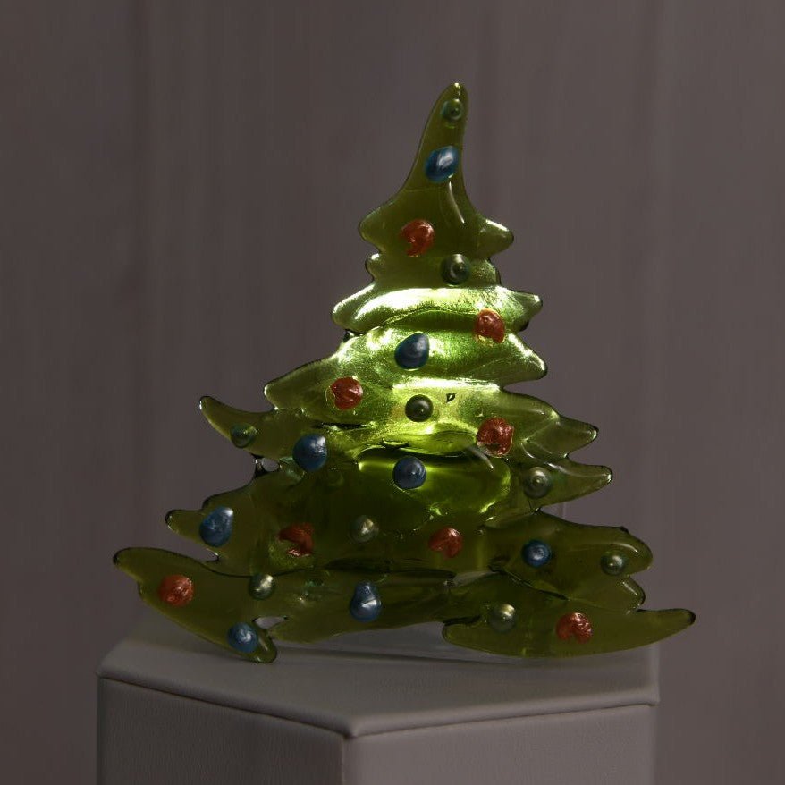Christmas Tree Candle Holder from Upcycled Wine Bottle