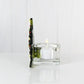 Christmas Tree Candle Holder from Upcycled Wine Bottle