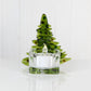 Christmas Tree Candle Holder from Upcycled Wine Bottle