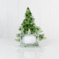 Christmas Tree Candle Holder from Upcycled Wine Bottle