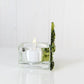 Christmas Tree Candle Holder from Upcycled Wine Bottle
