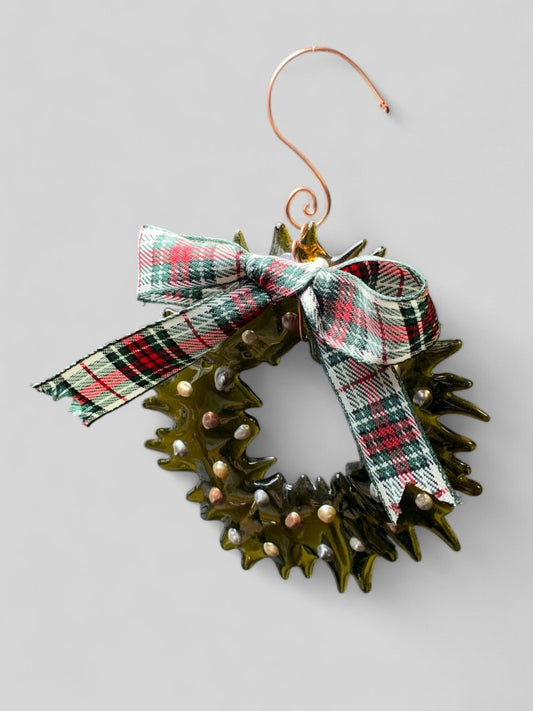 Christmas Tree Ornament from Upcycled Wine Bottle