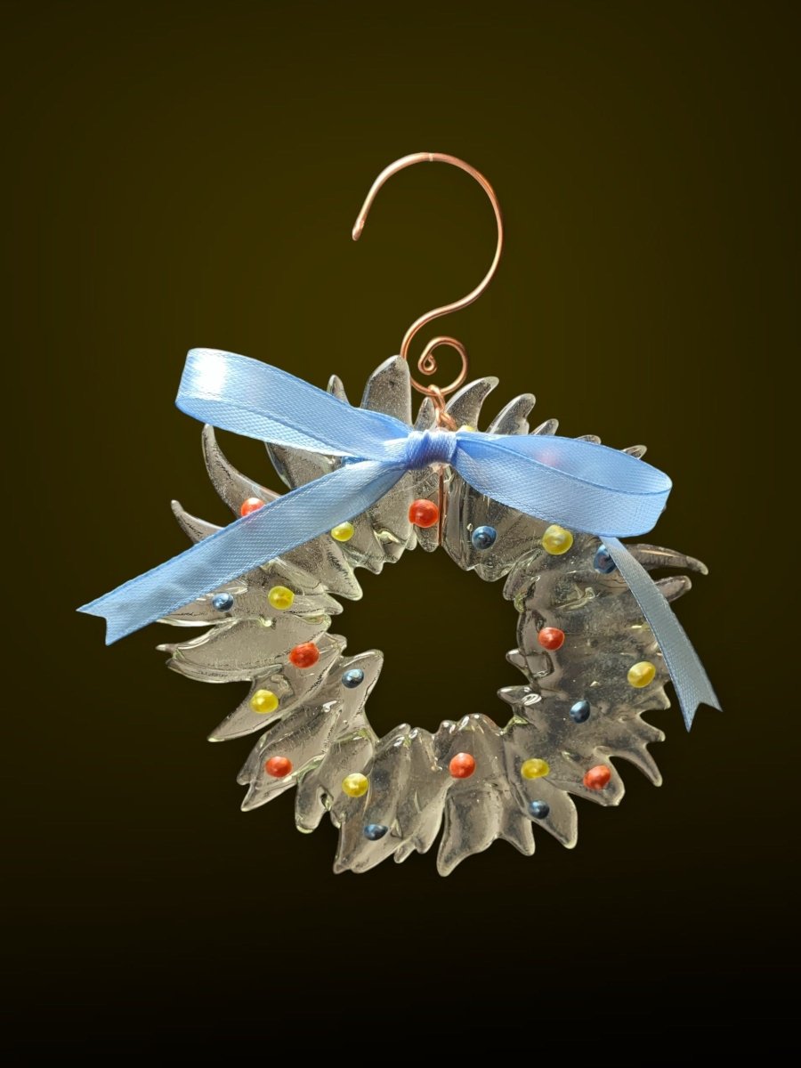 Christmas Tree Ornament from Upcycled Wine Bottle