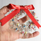 Christmas Tree Wreath from Upcycled Wine Bottle