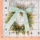 Christmas Tree Wreath from Upcycled Wine Bottle