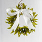 Christmas Tree Wreath from Upcycled Wine Bottle
