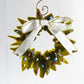 Christmas Tree Wreath from Upcycled Wine Bottle