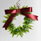 Christmas Tree Wreath from Upcycled Wine Bottle