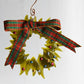 Christmas Tree Wreath from Upcycled Wine Bottle