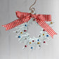 Christmas Tree Wreath from Upcycled Wine Bottle