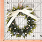 Christmas Tree Wreath from Upcycled Wine Bottle