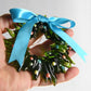Christmas Tree Wreath from Upcycled Wine Bottle