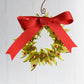 Christmas Tree Wreath from Upcycled Wine Bottle