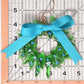 Christmas Tree Wreath from Upcycled Wine Bottle