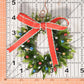 Christmas Tree Wreath from Upcycled Wine Bottle