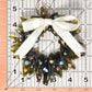 Christmas Tree Wreath from Upcycled Wine Bottle